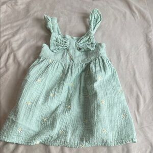 Girls Cat & Jack Light Green Dress with Daisy Embroidery
